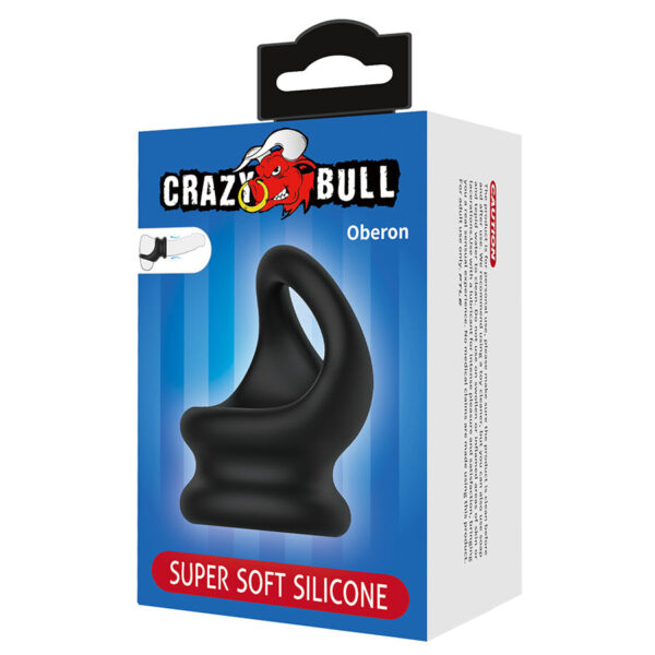 Crazy Bull Oberon — Cock Ring, Silicone, Black — Classic Cock Rings — view 7