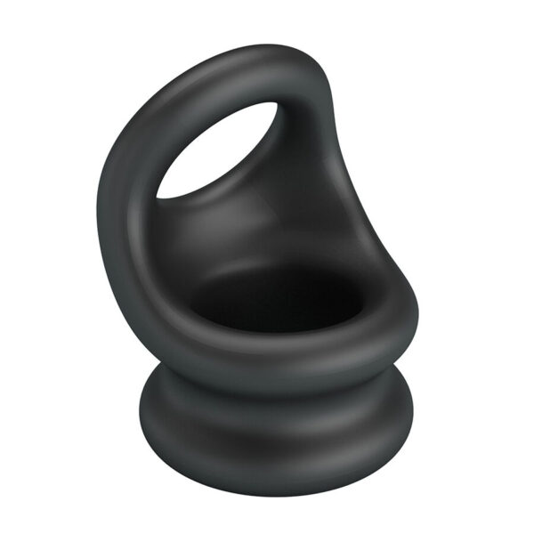 Crazy Bull Oberon — Cock Ring, Silicone, Black — Classic Cock Rings — view 2
