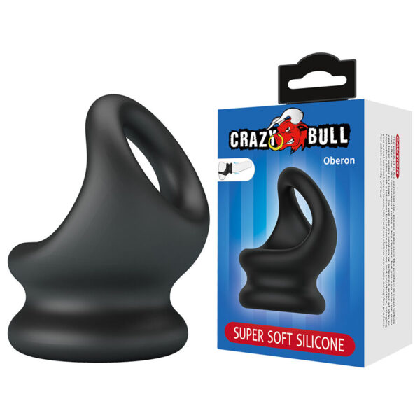 Crazy Bull Oberon — Cock Ring, Silicone, Black — Classic Cock Rings — view 6