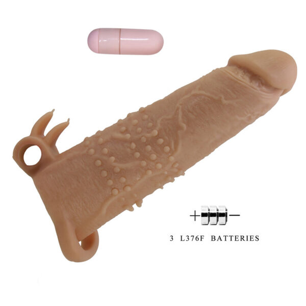 Pretty Love Quillon — Vibrating Penis Sleeve, Studded — Couples — view 5