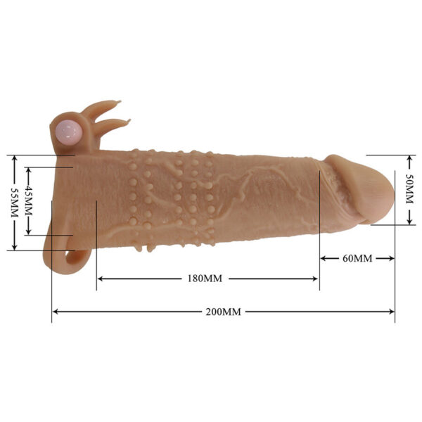 Pretty Love Quillon — Vibrating Penis Sleeve, Studded — Couples — view 6