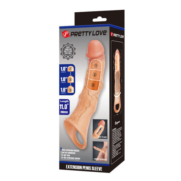 Pretty Love Ragnar — Penis Extension Sleeve, Transparent — Penis Accessories — view 9