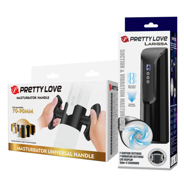 Pretty Love Larissa — Vibrating Masturbator, Twin Handles — Automatic Masturbators — view 11