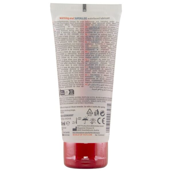 Hot Anal Superglide — Warming Lube, 100 ml — Anal Lubricants — view 2