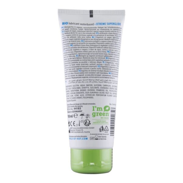 Hot Bio Xtreme — Organic Lubricant, Vegan, 100 ml — Lubes — view 2