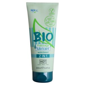 Hot Bio Massage 2-in-1 — Organic Lubricant, Vegan, 200 ml — Lubes