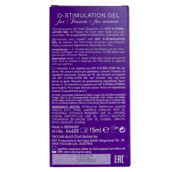 Hot O-Stimulation — Female Arousal Gel, 15 ml — Arousal Gels for Women — view 5