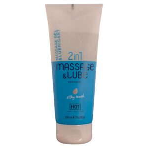 Hot Glide Silky Touch — Massage Gel, 200 ml, 2-in-1 — Lubes