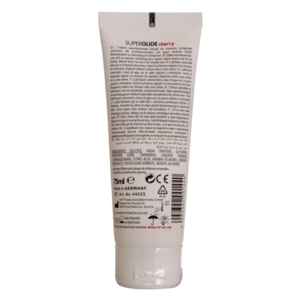 Hot Superglide Cherry — Edible Lube, 75 ml — Flavored Lubricants — view 2
