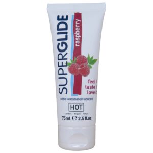 Hot Superglide Raspberry — Edible Lube, 75 ml — Flavored Lubricants