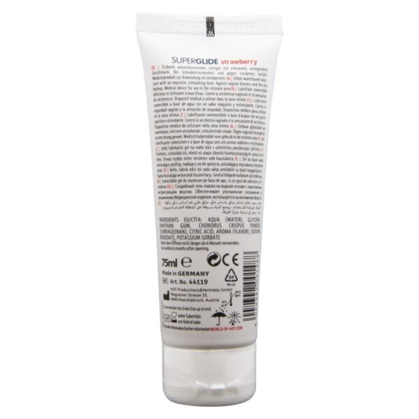 Hot Superglide Strawberry — Edible Lube, 75 ml — Flavored Lubricants — view 2