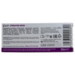 Hot V-Activ — Stimulating Cream, 50 ml — Arousal Gels for Women — view 3