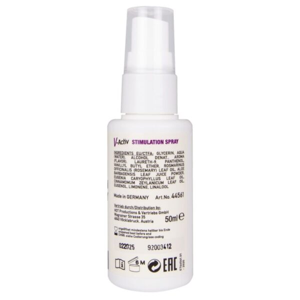 Hot V-Activ — Stimulating Spray, 50 ml — Arousal Gels for Women — view 3