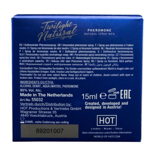 Hot Twilight Natural — Pheromone Cologne, 15 ml, Odourless — Men's Pheromone Perfumes — view 4