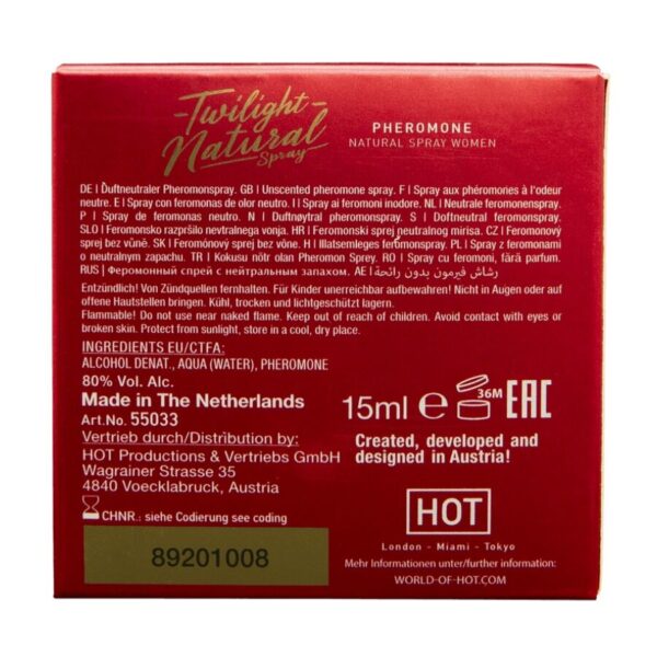 Hot Twilight Natural — Pheromone Perfume, 15 ml, Odourless — Pheromone Perfumes — view 2