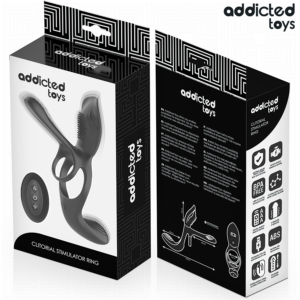 Addicted Toys Clitoral — Vibrating Cock Ring, Remote Control — Cock Rings — view 2