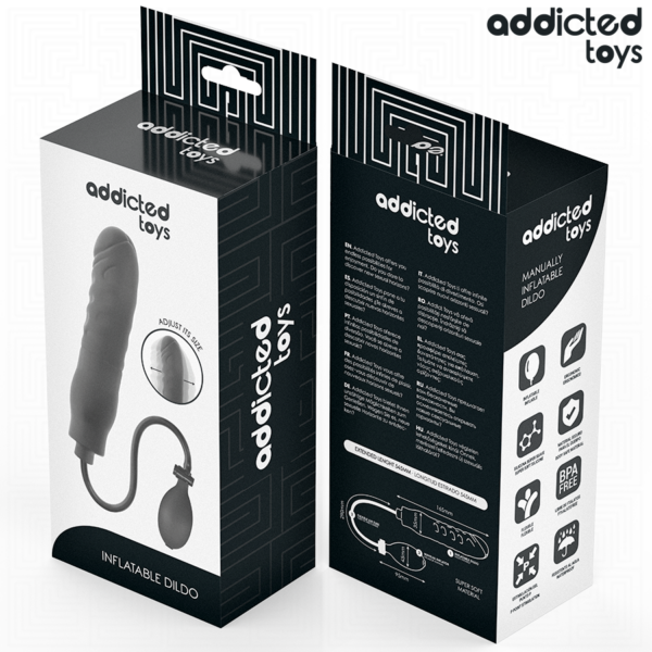 Addicted Toys Model 3 — Inflatable Dildo, Black — Anal — view 7