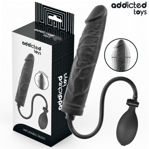 Addicted Toys Model 4 — Inflatable Dildo, Black — Anal