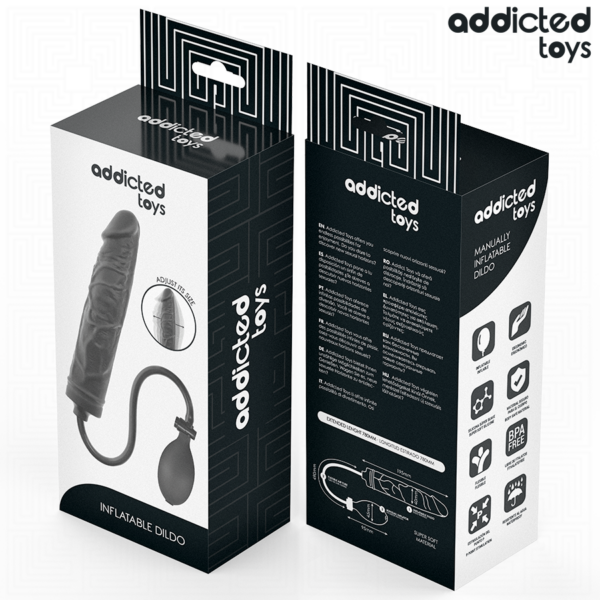 Addicted Toys Model 4 — Inflatable Dildo, Black — Anal — view 7