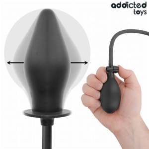 Addicted Toys Model 2 — Inflatable Butt Plug, Black — Anal — view 2