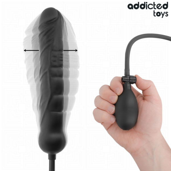 Addicted Toys Model 5 — Inflatable Dildo, XL, Black — Anal — view 3