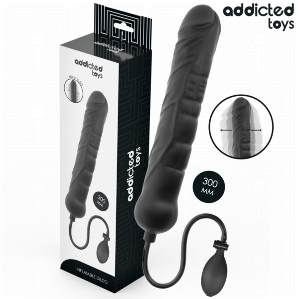Addicted Toys Model 5 — Inflatable Dildo, XL, Black — Anal