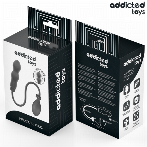 Addicted Toys Model 1 — Inflatable Butt Plug, Black — Anal — view 7