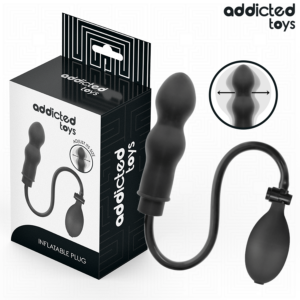 Addicted Toys Model 1 — Inflatable Butt Plug, Black — Anal