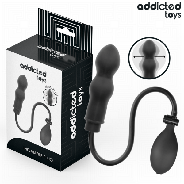 Addicted Toys Model 1 — Inflatable Butt Plug, Black — Anal