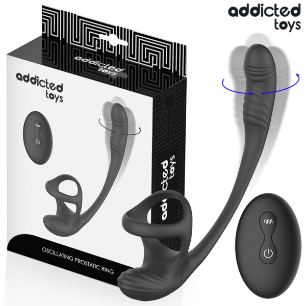 Addicted Toys 360 Waving — Prostate Vibrator, Black — Anal