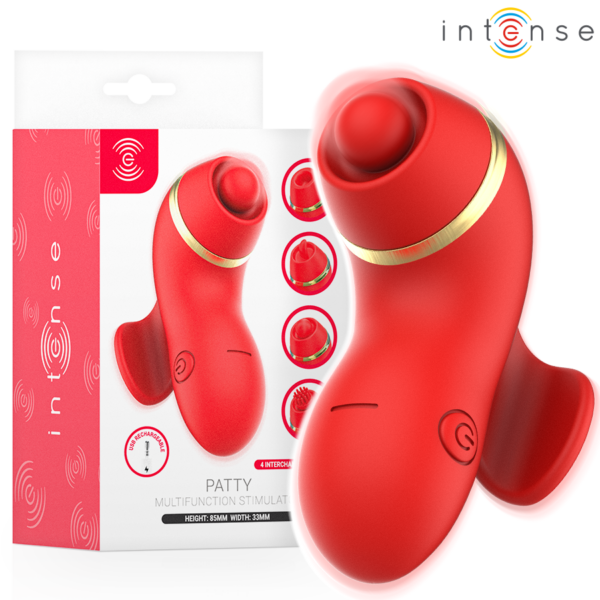 Intense Patty — Clitoral Vibrator, Rechargeable, Red — Clitoral Stimulators