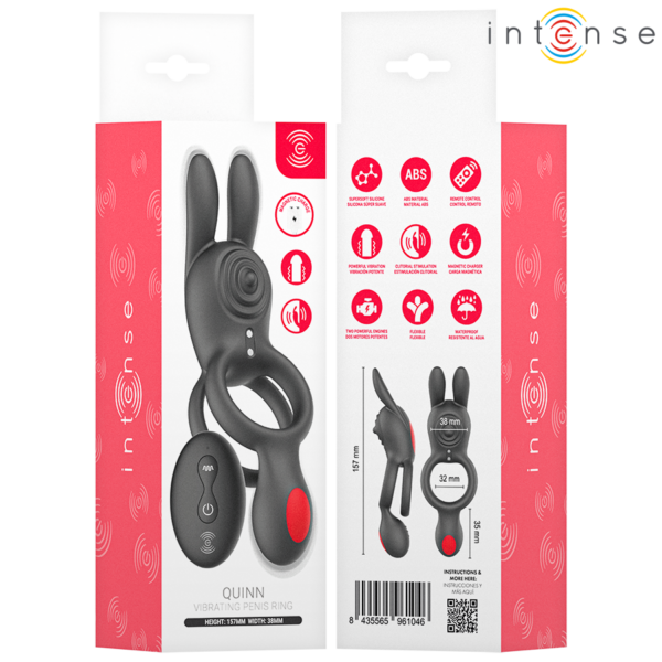 Intense Quinn — Vibrating Cock Ring, Remote Control — Cock Rings — view 4