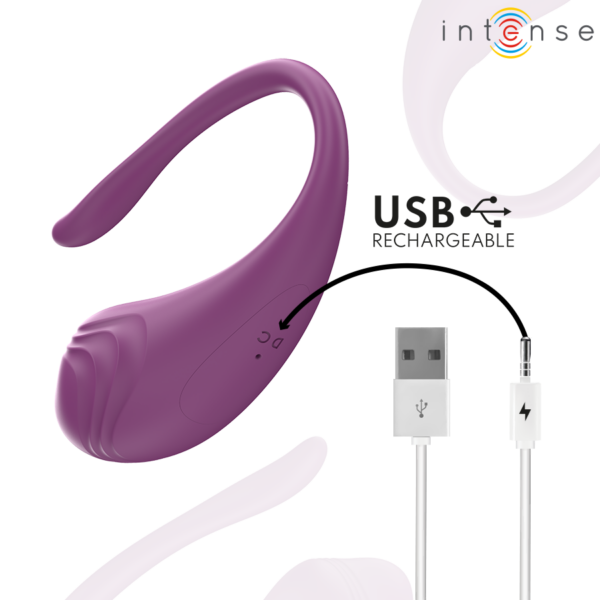 Intense Olivia — Vibrating Egg, Rechargeable, Purple — Clitoral Stimulators — view 8