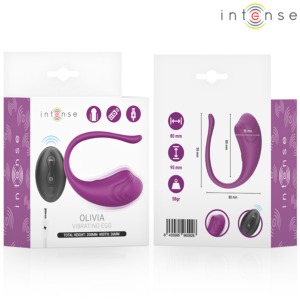 Intense Olivia — Vibrating Egg, Rechargeable, Purple — Clitoral Stimulators — view 3