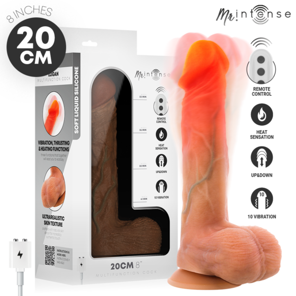 Mr Intense Logan — Realistic Vibrator, Heated, 20 cm — Realistic Vibrators