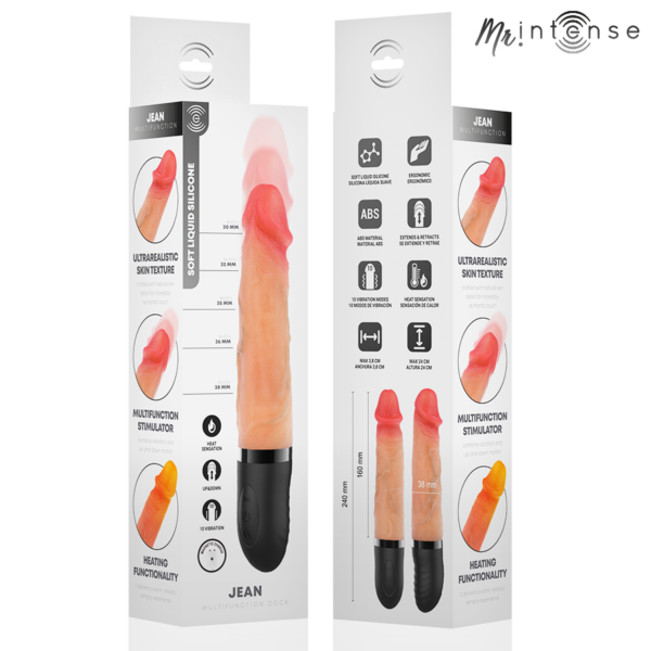 Mr Intense Jean — Realistic Vibrator, Heated, 24 cm — Realistic Vibrators — view 3