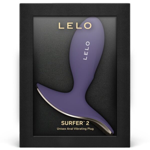 LELO Surfer 2 — Vibrating Butt Plug, App-Controlled, Cyber Purple — Anal — view 4