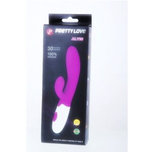 Pretty Love Flirtation Alvis — Rabbit Vibrator, Lilac and White — Clitoral Stimulators — view 2