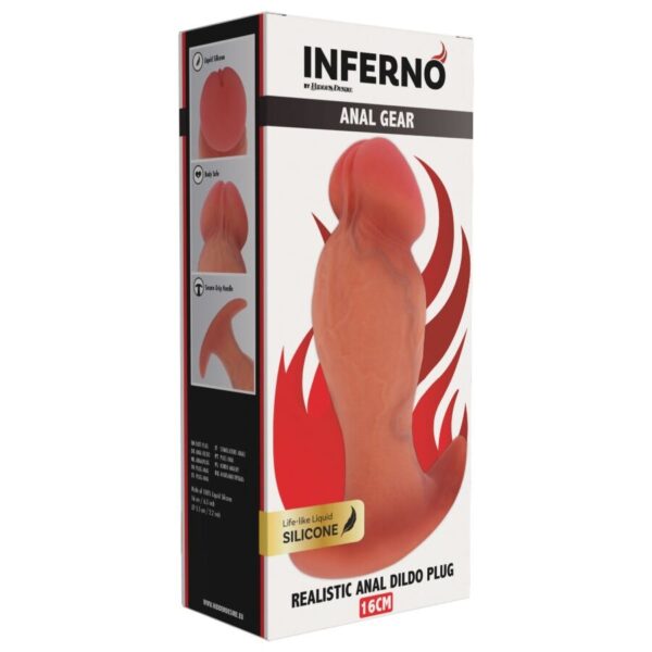 Hidden Desire Inferno Realistic — Butt Plug, 16 cm — Anal — view 3