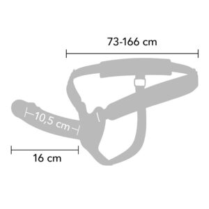 Hidden Desire Inferno — Vibrating Strap-On, Remote Control, 16 cm — Penis Accessories — view 3