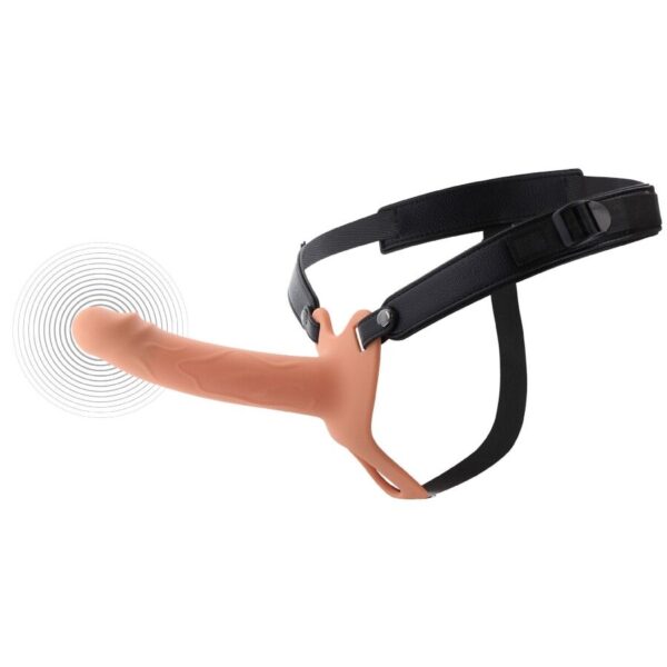 Hidden Desire Inferno — Vibrating Strap-On, Remote Control, 18 cm — Penis Accessories