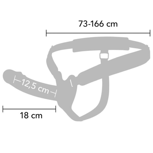 Hidden Desire Inferno — Vibrating Strap-On, Remote Control, 18 cm — Penis Accessories — view 4