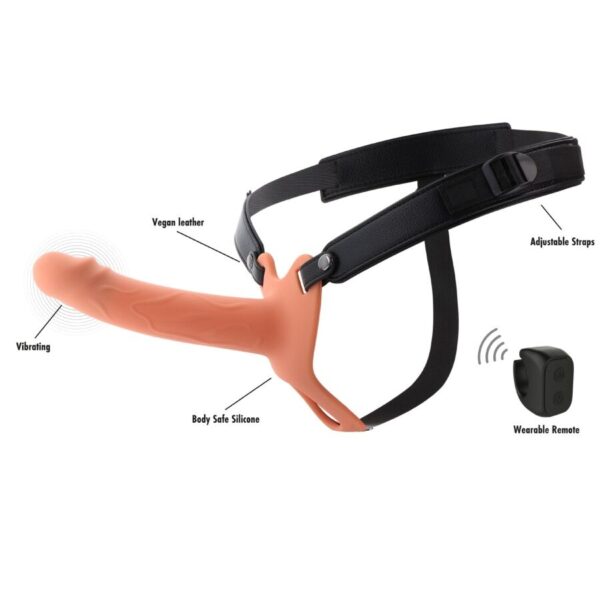 Hidden Desire Inferno — Vibrating Strap-On, Remote Control, 18 cm — Penis Accessories — view 5
