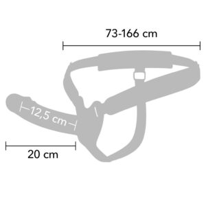Hidden Desire Inferno — Hollow Strap-On, Silicone, 20 cm — Penis Accessories — view 4
