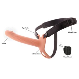 Hidden Desire Inferno — Vibrating Strap-On, Remote Control, 20 cm — Penis Accessories — view 4