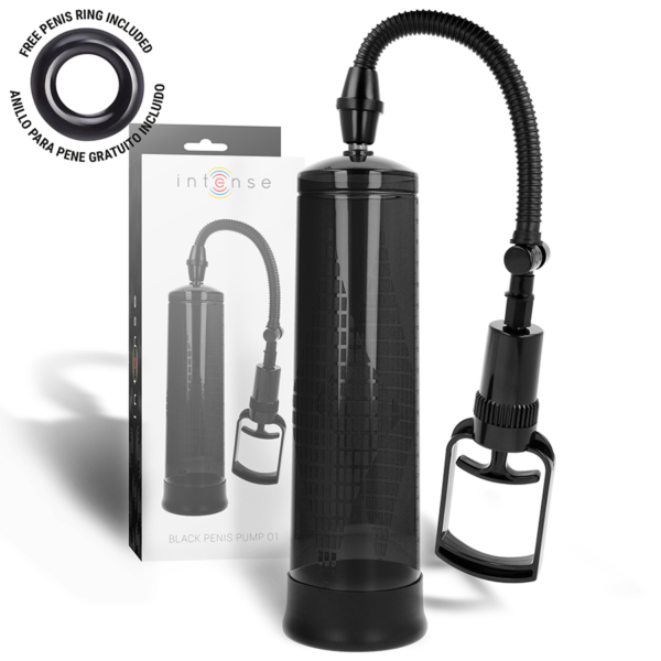Intense 01 — Penis Pump, Waterproof, Black — Penis Accessories