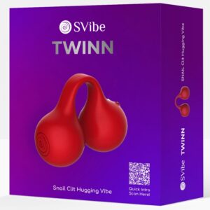 Snail Vibe Twinn — Clitoral Vibrator, Rechargeable, Cherry — Clitoral Stimulators — view 2
