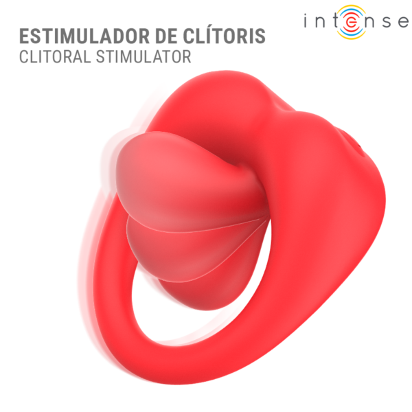 Intense Russell — Vibrating Cock Ring, Rechargeable, Red — Cock Rings — view 5