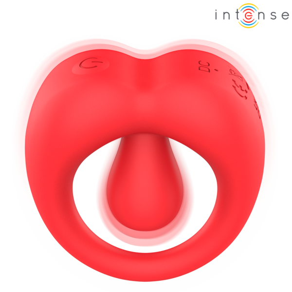 Intense Russell — Vibrating Cock Ring, Rechargeable, Red — Cock Rings — view 6