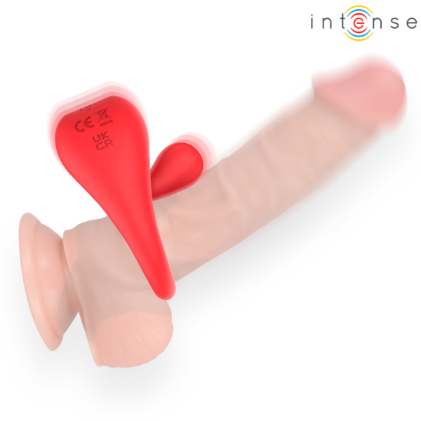 Intense Russell — Vibrating Cock Ring, Rechargeable, Red — Cock Rings — view 3
